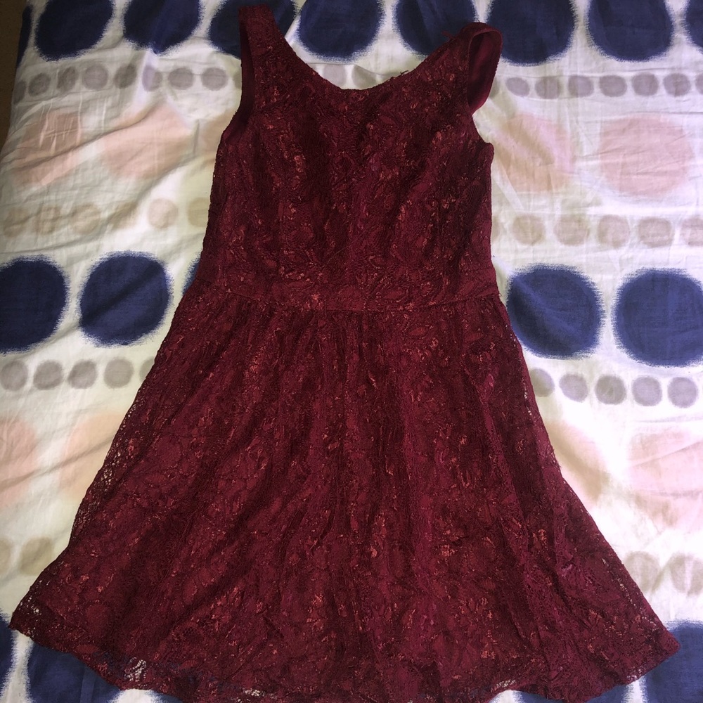 Fit and flare lace dress